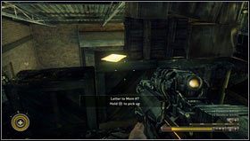 Pod ścianą na drugim końcu placu stoją dwa garaże - Graterford, PA | Dzienniki Resistance 3 - Resistance 3 - poradnik do gry