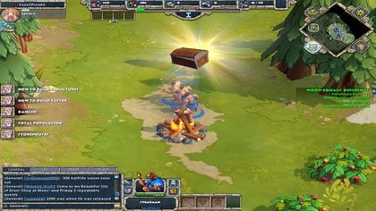 W międzyczasie, rozkazujemy Zwiadowcy oraz Włócznikom eksplorację mapy w celu zebrania rozmieszczonych na niej skarbów - IV - Wood equals buildings | Misje Szkoleniowe - Grecy | Age of Empires Online - Age of Empires Online - poradnik do gry