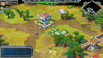 Pierwsze co się rzuca w oczy to fakt, że lider grupy (z koroną przy nicku) startuje z lepszej pozycji gdyż posiada m - Przykładowa misja w trybie Co-op - Get the goods | Misje Szkoleniowe - Grecy - Age of Empires Online - poradnik do gry