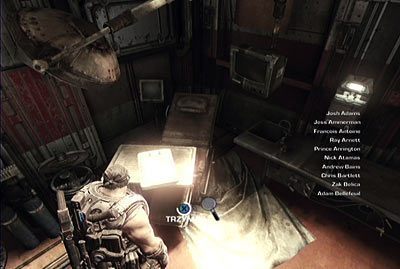 Po wyjściu na korytarz wejdź do pierwszej kajuty z lewej - I - Zakotwiczeni | Akt 1 w Gears of War 3 - Gears of War 3 - poradnik do gry (opis przejścia, nieśmiertelniki, osiągnięcia)