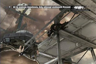 Kiedy przejdziesz przez zielony teren z workami piasku i trafisz na betonowy plac skieruj się w lewo - I - Zakotwiczeni | Akt 1 w Gears of War 3 - Gears of War 3 - poradnik do gry (opis przejścia, nieśmiertelniki, osiągnięcia)