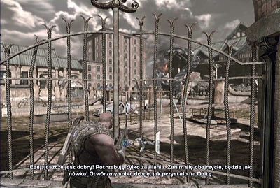Wróć na ulicę i kontynuuj marsz, aż dotrzesz do posterunku - III - Powrót do domu | Akt 1 w Gears of War 3 - Gears of War 3 - poradnik do gry (opis przejścia, nieśmiertelniki, osiągnięcia)