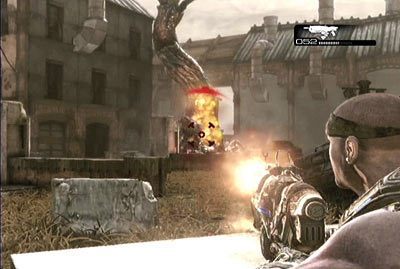 Gluciarzy najlepiej ostrzeliwać z dystansu - IV - Pomocna dłoń | Akt 1 w Gears of War 3 - Gears of War 3 - poradnik do gry (opis przejścia, nieśmiertelniki, osiągnięcia)