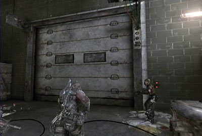 Na końcu drogi przejdź przez bramę, która zostanie otwarta przez twoją przewodniczkę - IV - Pomocna dłoń | Akt 1 w Gears of War 3 - Gears of War 3 - poradnik do gry (opis przejścia, nieśmiertelniki, osiągnięcia)