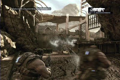 Kontynuuj marsz przez tunel, aż dotrzesz do bazy przeciwnika - III - Wtargnięcie | Akt 2 w Gears of War 3 - Gears of War 3 - poradnik do gry (opis przejścia, nieśmiertelniki, osiągnięcia)