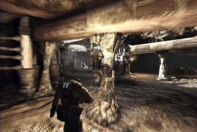 W pierwszej części misji twoim zadaniem będzie unikanie ognia prowadzonego z wrogiej barki - IV - W okopach | Akt 2 w Gears of War 3 - Gears of War 3 - poradnik do gry (opis przejścia, nieśmiertelniki, osiągnięcia)