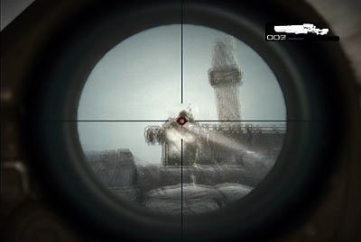 Dzięki niej szybko wyeliminujesz żołnierz obsługującego karabin maszynowy skierowany wprost w twoją stronę - V - Porwanie | Akt 2 w Gears of War 3 - Gears of War 3 - poradnik do gry (opis przejścia, nieśmiertelniki, osiągnięcia)