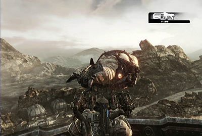 Poczekaj, aż dolecicie w pobliże barek przeciwnika - VI - W powietrzu | Akt 2 w Gears of War 3 - Gears of War 3 - poradnik do gry (opis przejścia, nieśmiertelniki, osiągnięcia)