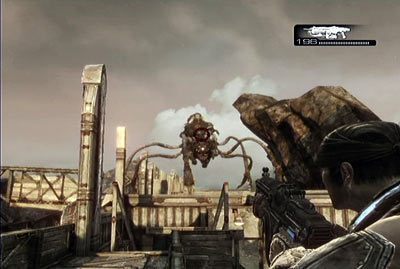 Po wylądowaniu zacznij przebijać się w kierunku Dizzyego, eliminując po drodze kolejnych przeciwników - VI - W powietrzu | Akt 2 w Gears of War 3 - Gears of War 3 - poradnik do gry (opis przejścia, nieśmiertelniki, osiągnięcia)