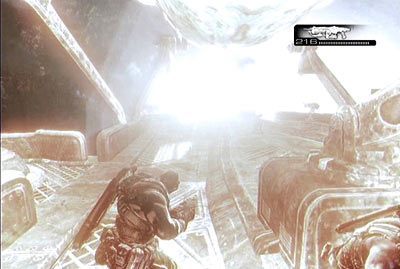 W drugiej części misji będziesz musiał unikać ataków Burzy - VII - Lądowanie | Akt 2 w Gears of War 3 - Gears of War 3 - poradnik do gry (opis przejścia, nieśmiertelniki, osiągnięcia)