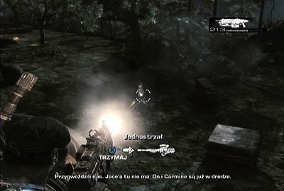 Już na początku misji otrzymasz wybór czy chcesz osłaniać ekipę ratunkową z murów czy też samemu wziąć udział w ratowaniu kompanki - II - Ratunek | Akt 3 w Gears of War 3 - Gears of War 3 - poradnik do gry (opis przejścia, nieśmiertelniki, osiągnięcia)