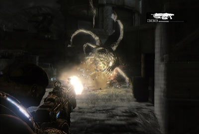 Po animacji czeka cię walka z rozwścieczonym berserkerem - II - Ratunek | Akt 3 w Gears of War 3 - Gears of War 3 - poradnik do gry (opis przejścia, nieśmiertelniki, osiągnięcia)