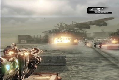 Kolejną przeszkodą na twojej drodze będą stanowić posterunki z żołnierzami wroga - III - Na złamanie karku | Akt 3 w Gears of War 3 - Gears of War 3 - poradnik do gry (opis przejścia, nieśmiertelniki, osiągnięcia)