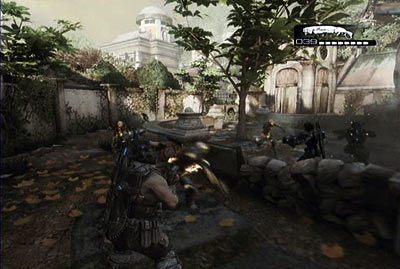 Zacznij od zabicia wrogów, którzy wtargną do pomieszczenia - V - Bracia aż po grób | Akt 3 w Gears of War 3 - Gears of War 3 - poradnik do gry (opis przejścia, nieśmiertelniki, osiągnięcia)