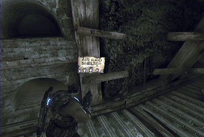 Zniszcz drewniane belki z lewej, wejdź do jaskini z imulsją i skieruj się w lewą stronę - V - Bracia aż po grób | Akt 3 w Gears of War 3 - Gears of War 3 - poradnik do gry (opis przejścia, nieśmiertelniki, osiągnięcia)