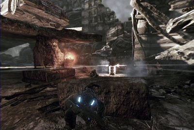 Zacznij długi marsz po ruinach miasta - I - Z prochu powstałeś | Akt 4 w Gears of War 3 - Gears of War 3 - poradnik do gry (opis przejścia, nieśmiertelniki, osiągnięcia)