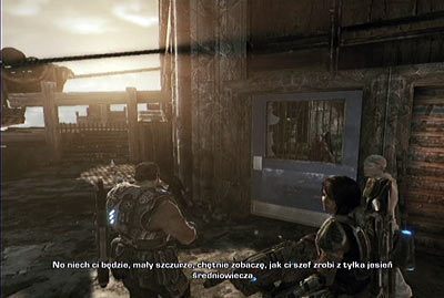 Rusz za przewodnikiem, który po przejściu przez bazę zaprowadzi cię do szefa o imieniu Griffin - I - Z prochu powstałeś | Akt 4 w Gears of War 3 - Gears of War 3 - poradnik do gry (opis przejścia, nieśmiertelniki, osiągnięcia)