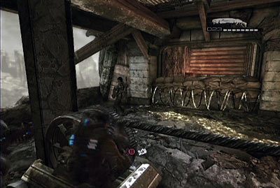 W końcu dotrzesz do pomieszczenia z liną blokującą wagonik - III - Powiesić ich | Akt 4 w Gears of War 3 - Gears of War 3 - poradnik do gry (opis przejścia, nieśmiertelniki, osiągnięcia)