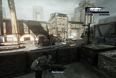 Następnie opuść sterownię i jak najszybciej udaj się w stronę burty, skąd będziesz miał dobre pole do ostrzeliwania wrogów próbujących zniszczyć kanistry z paliwem - V - Bon Voyage | Akt 4 w Gears of War 3 - Gears of War 3 - poradnik do gry (opis przejścia, nieśmiertelniki, osiągnięcia)