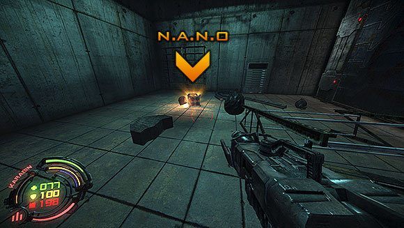 Wróć na ulicę i przejdź w stronę filarów - Poziom I- Pierwszy Kontakt (2) | Opis przejścia | Hard Reset - Hard Reset - poradnik do gry