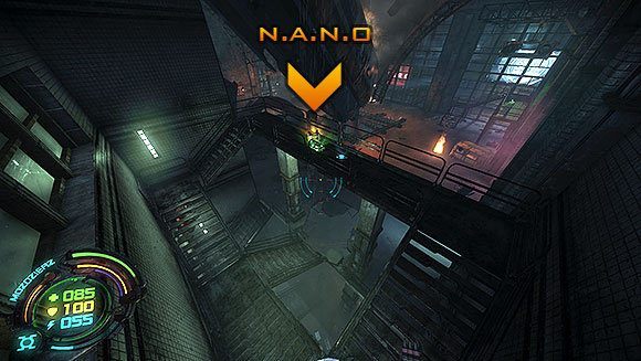 Po prawej stronie pomieszczenia w którym się znajdujesz zobaczysz schody oraz kontrolkę windy - Poziom II- Sektor 6 (2) | Opis przejścia | Hard Reset - Hard Reset - poradnik do gry