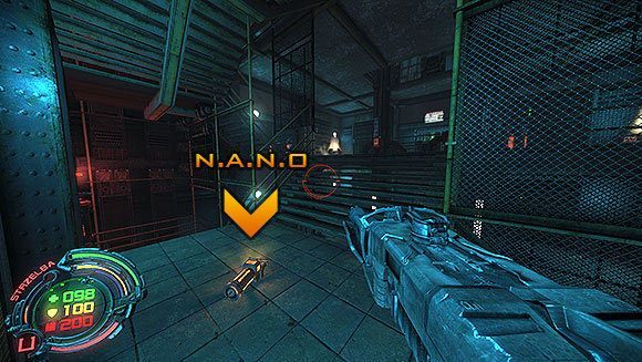 Na najwyższym dostępnym piętrze znajdziesz duże N - Poziom II- Sektor 6 (2) | Opis przejścia | Hard Reset - Hard Reset - poradnik do gry