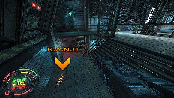 Przejdź przez bramę na niższym piętrze i przygotuj się na bardzo intensywną walkę - Poziom II- Sektor 6 (2) | Opis przejścia | Hard Reset - Hard Reset - poradnik do gry