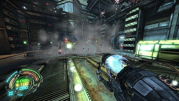 Na placu boju znajdziesz mała paczkę N - Poziom II- Sektor 6 (2) | Opis przejścia | Hard Reset - Hard Reset - poradnik do gry