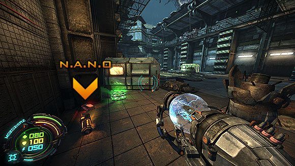 Po dotarciu do ostatniego pomieszczenia zbierz N - Poziom II- Sektor 6 (2) | Opis przejścia | Hard Reset - Hard Reset - poradnik do gry