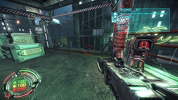 Kiedy będziesz już na dole, skręć w lewo pod filary - Poziom III- Pościg (2) | Opis przejścia | Hard Reset - Hard Reset - poradnik do gry