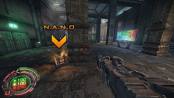 Kiedy podejdziesz do kraty zacznie się robić gorąco, jako że zaatakują Cię dwa Goryle - Poziom IV- Targowisko (1) | Opis przejścia | Hard Reset - Hard Reset - poradnik do gry