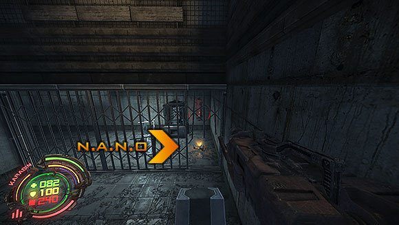 Teraz wróć na górę i udaj się we właściwym kierunku - Poziom IV- Targowisko (1) | Opis przejścia | Hard Reset - Hard Reset - poradnik do gry