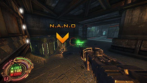 W rogu korytarza znajdziesz generator - Poziom IV- Targowisko (2) | Opis przejścia | Hard Reset - Hard Reset - poradnik do gry