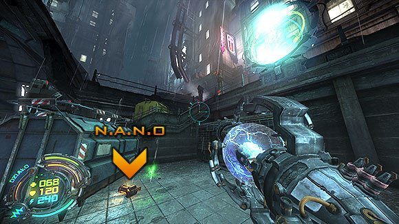 Wyłącz barierę i wejdź po schodach - Poziom V- Atlas (1) | Opis przejścia | Hard Reset - Hard Reset - poradnik do gry