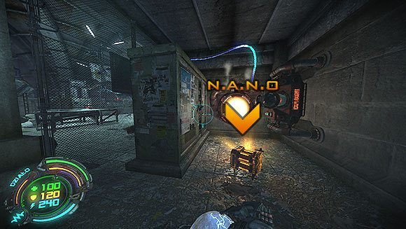 Gdy zniszczysz generator, pod filary wtargnie spora grupa pilarek i bomb - Poziom V- Atlas (2) | Opis przejścia | Hard Reset - Hard Reset - poradnik do gry