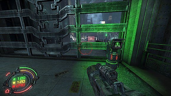 Aleja jest odcięta od placu barierami energetycznymi - Poziom V- Atlas (2) | Opis przejścia | Hard Reset - Hard Reset - poradnik do gry