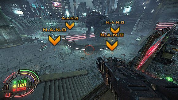 Na placu przywita Cię horda bomb, pilarek, a na dokładkę dwaj Ciężcy Grenadierzy - Poziom V- Atlas (2) | Opis przejścia | Hard Reset - Hard Reset - poradnik do gry