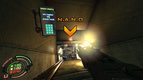 Kiedy wejdziesz już na górę uważaj na szarżującego Goryla - Poziom VI- Podziemia (1) | Opis przejścia | Hard Reset - Hard Reset - poradnik do gry