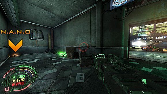 Z tego korytarza wejdziesz do dużej hali ze schodami - Poziom VI- Podziemia (1) | Opis przejścia | Hard Reset - Hard Reset - poradnik do gry