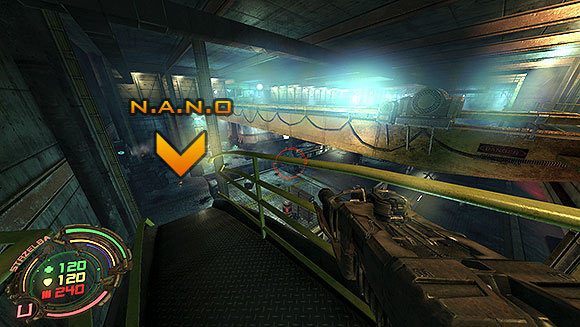 Pod pociągiem znajdziesz duże N - Poziom VI- Podziemia (2) | Opis przejścia | Hard Reset - Hard Reset - poradnik do gry