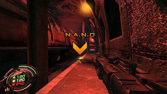 Na końcu głównej hali znajdują się trzy pomieszczenia - Poziom VI- Podziemia (2) | Opis przejścia | Hard Reset - Hard Reset - poradnik do gry