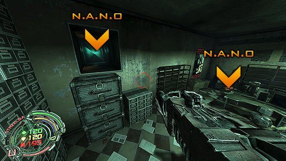 Po wyjściu z biura znajdziesz się na klatce schodowej - Poziom VI- Podziemia (3) | Opis przejścia | Hard Reset - Hard Reset - poradnik do gry