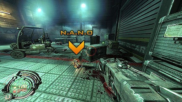 Przejdź drzwiami znajdującymi się w rogu - Poziom VI- Podziemia (3) | Opis przejścia | Hard Reset - Hard Reset - poradnik do gry