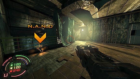 Na samym dole schodów znajdziesz kolejną - Poziom VI- Podziemia (3) | Opis przejścia | Hard Reset - Hard Reset - poradnik do gry