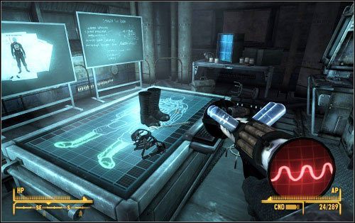 Pierwszym etapem misji jest skompletowanie stroju Stealth Suit Mk II - X-13- Attack of the Infiltrator! - Zadania główne - Fallout: New Vegas - Old World Blues - poradnik do gry