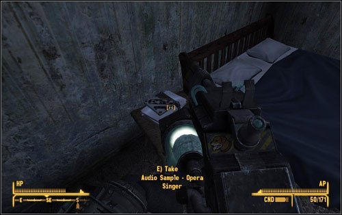 To jednak nie wszystko, gdyż naukowiec opowie także o próbce audio powiązanej z Twoją nową bronią - Sonic Emiterrem - On the Same Wavelength - Zadania poboczne - Fallout: New Vegas - Old World Blues - poradnik do gry