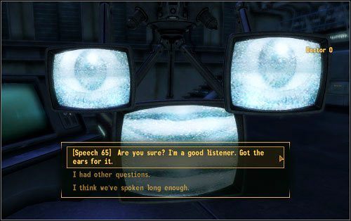 Pewną nić porozumienia nawiążesz z naukowcem o ile zadasz mu właściwe pytanie - Whats in a Name? - Zadania poboczne - Fallout: New Vegas - Old World Blues - poradnik do gry