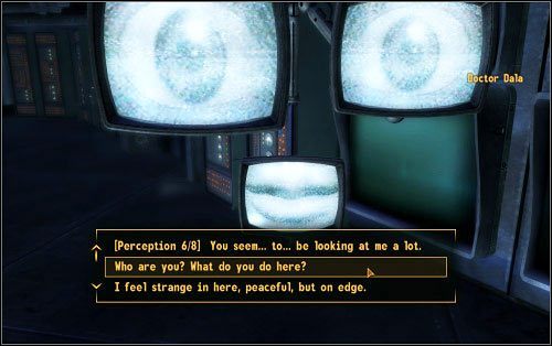 Dala nie będzie jednak znała szczegółów i odeśle bohatera do dr Kleina (M1:1) - He Came... and Went - Zadania poboczne - Fallout: New Vegas - Old World Blues - poradnik do gry