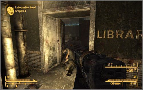 W trakcie doświadczenia będzie Ci towarzyszył głos doktora Borousa, a celem jest zdobycie danych uczniów z trzech komputerów - A Brains Best Friend - Zadania poboczne - Fallout: New Vegas - Old World Blues - poradnik do gry