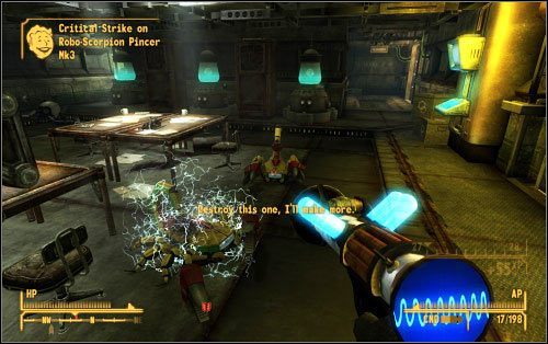 Mechaniczne bestie zaatakują także w drodze do Think Tank, gdzie powinieneś przekazać Borousowi wieści o psie oraz miskę - A Brains Best Friend - Zadania poboczne - Fallout: New Vegas - Old World Blues - poradnik do gry